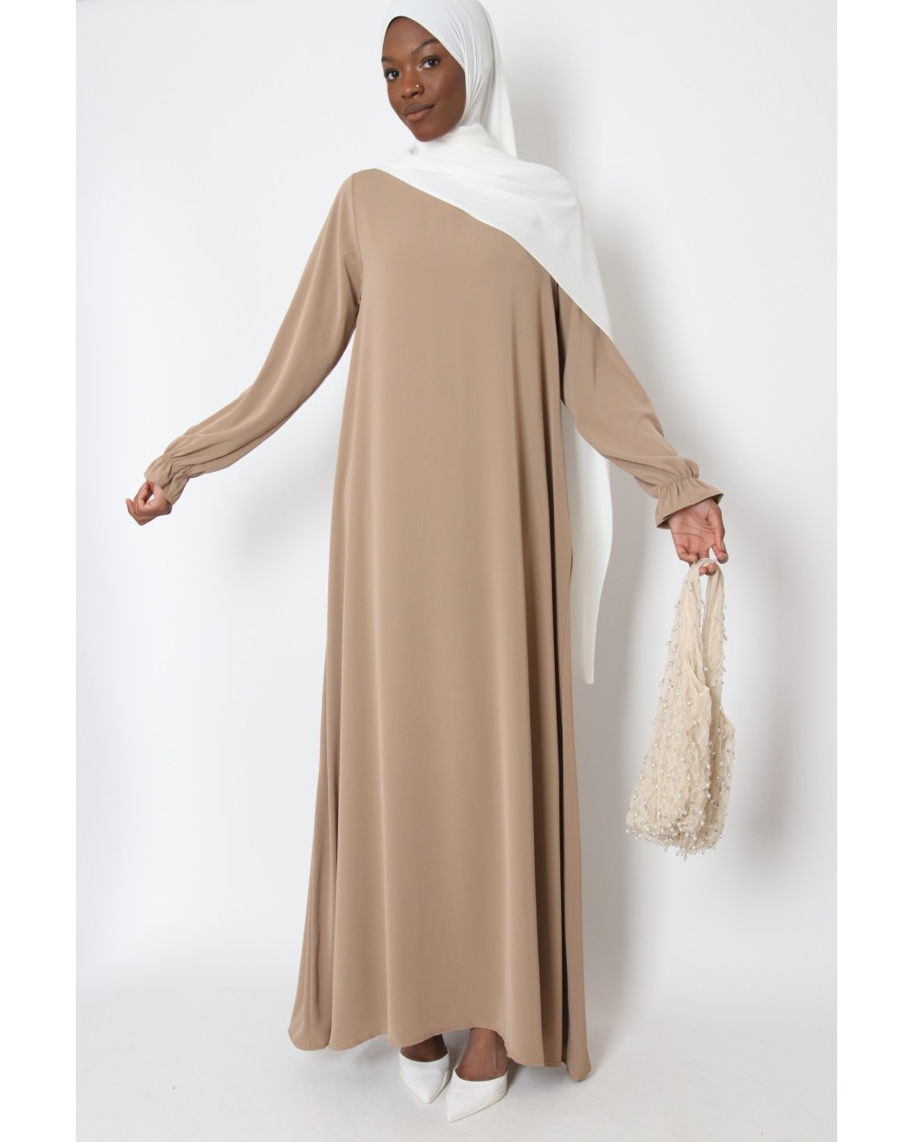 Tall Ruffle Sleeve Abaya Plus Size