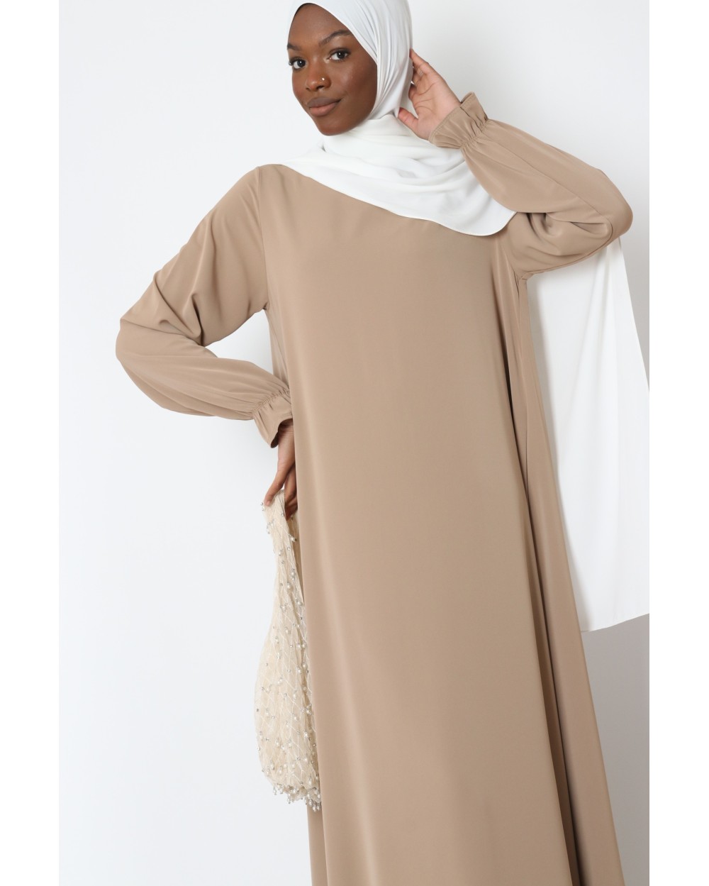 Abaya manches volants Tall grande taille
