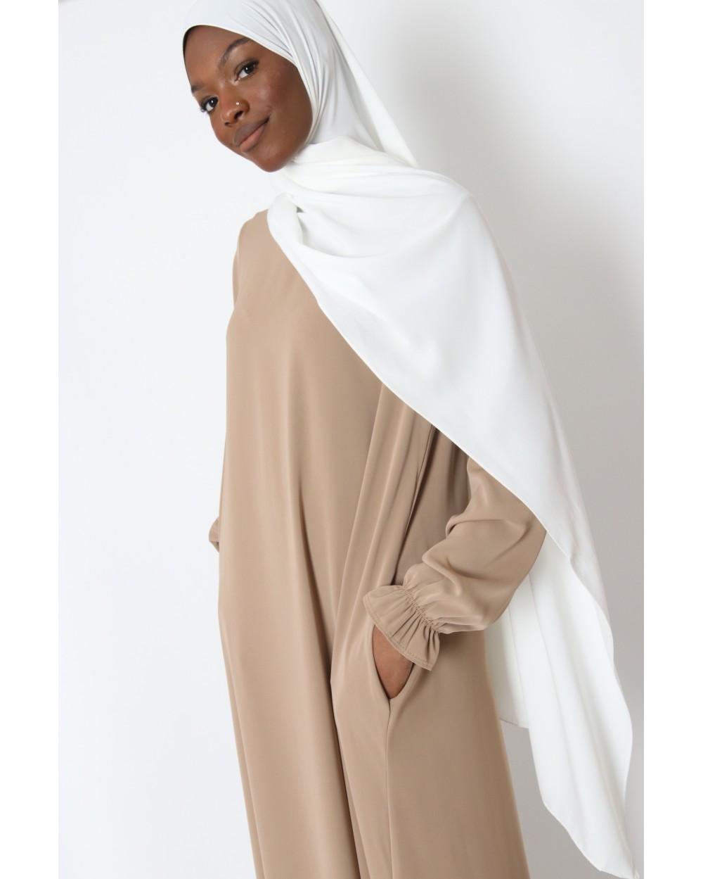 Abaya manches volants Tall grande taille