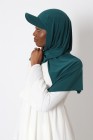Hijab à enfiler avec casquette intégrée