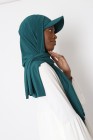 Hijab à enfiler avec casquette intégrée