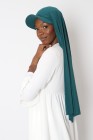 Hijab à enfiler avec casquette intégrée