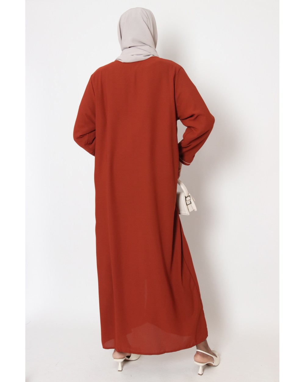 Abaya with zipper Sultana embroidery