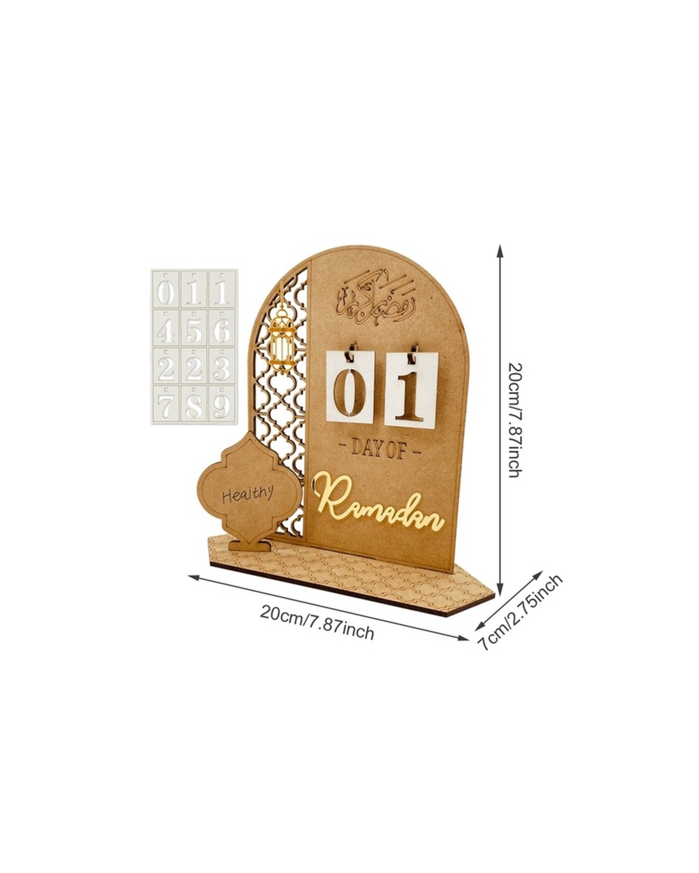 Calendrier Ramadan en bois