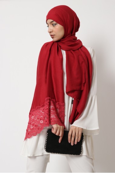 Maxi Hijab Winter Lace and...