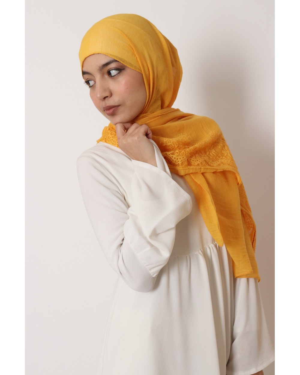 Maxi Hijab classique dentelle