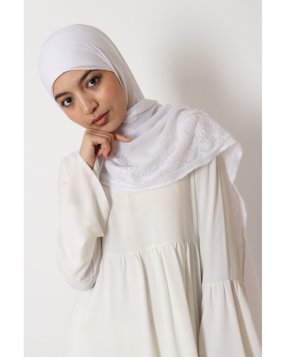 Maxi Hijab classique dentelle