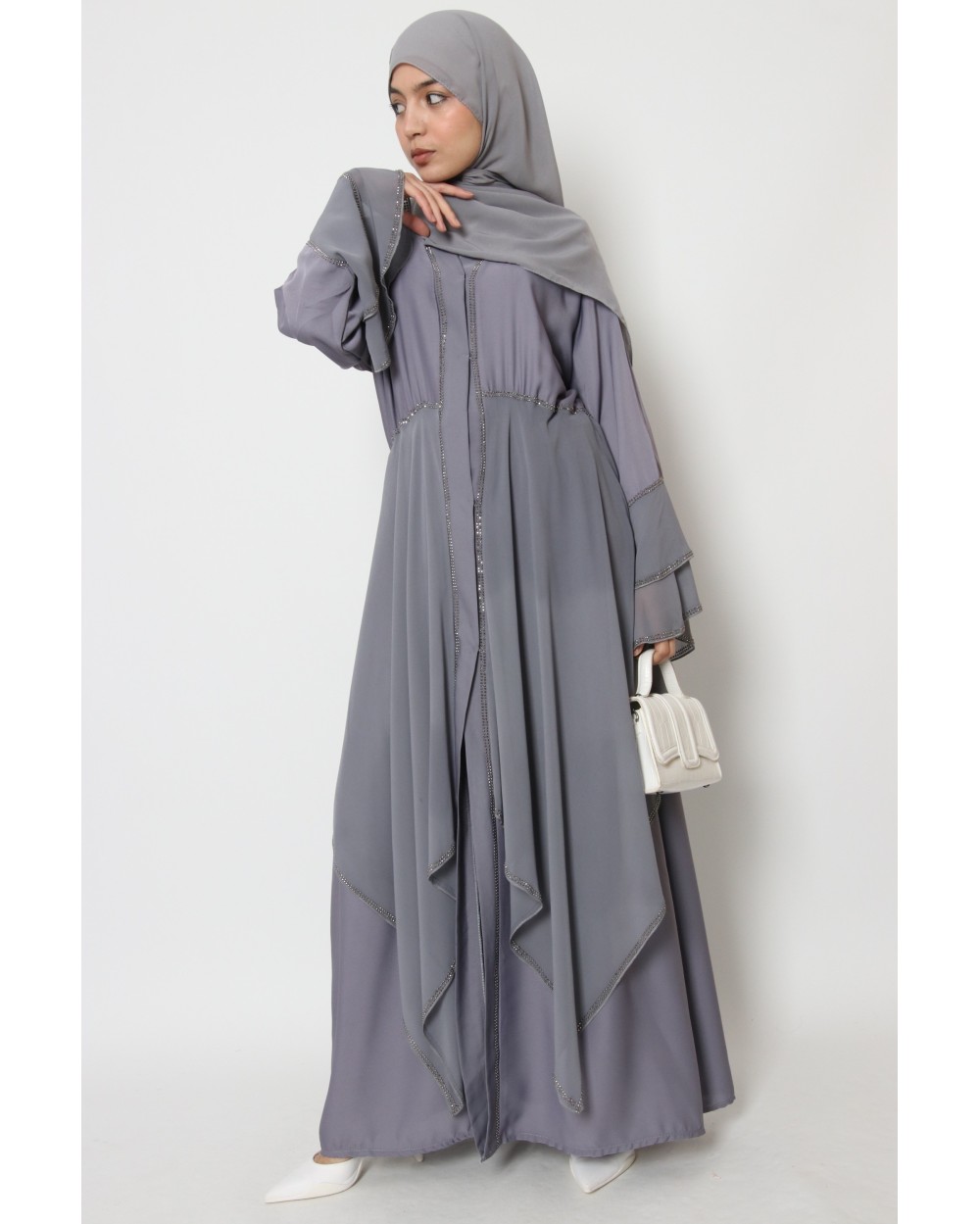 Abaya Dubaï Lea nidha et mousseline