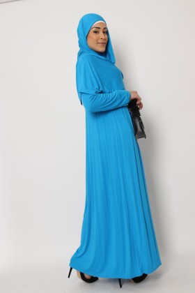 Robe Hawa hijab intégré viscose coton