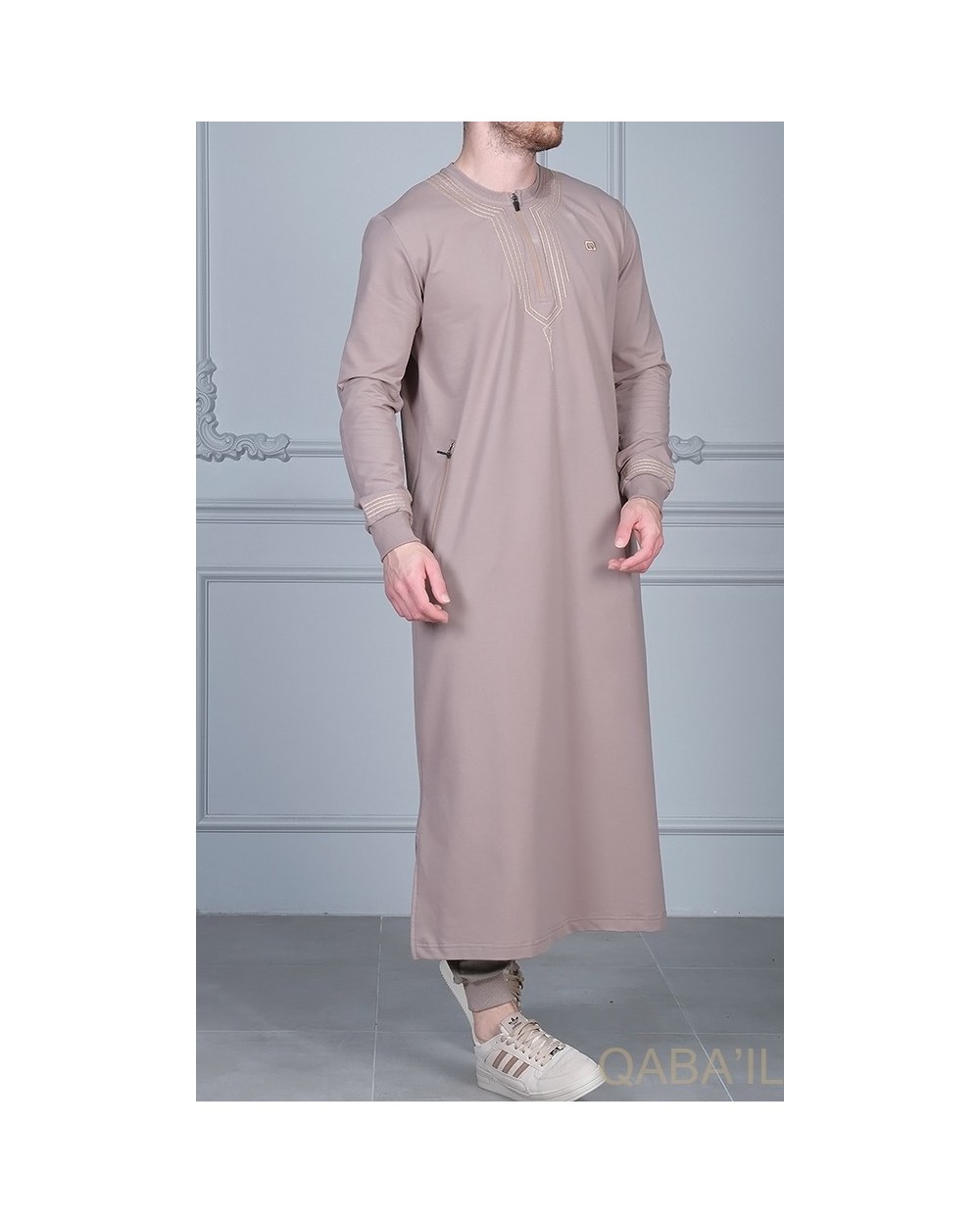 Qamis Qaba'il SHAM Broderie crochetée