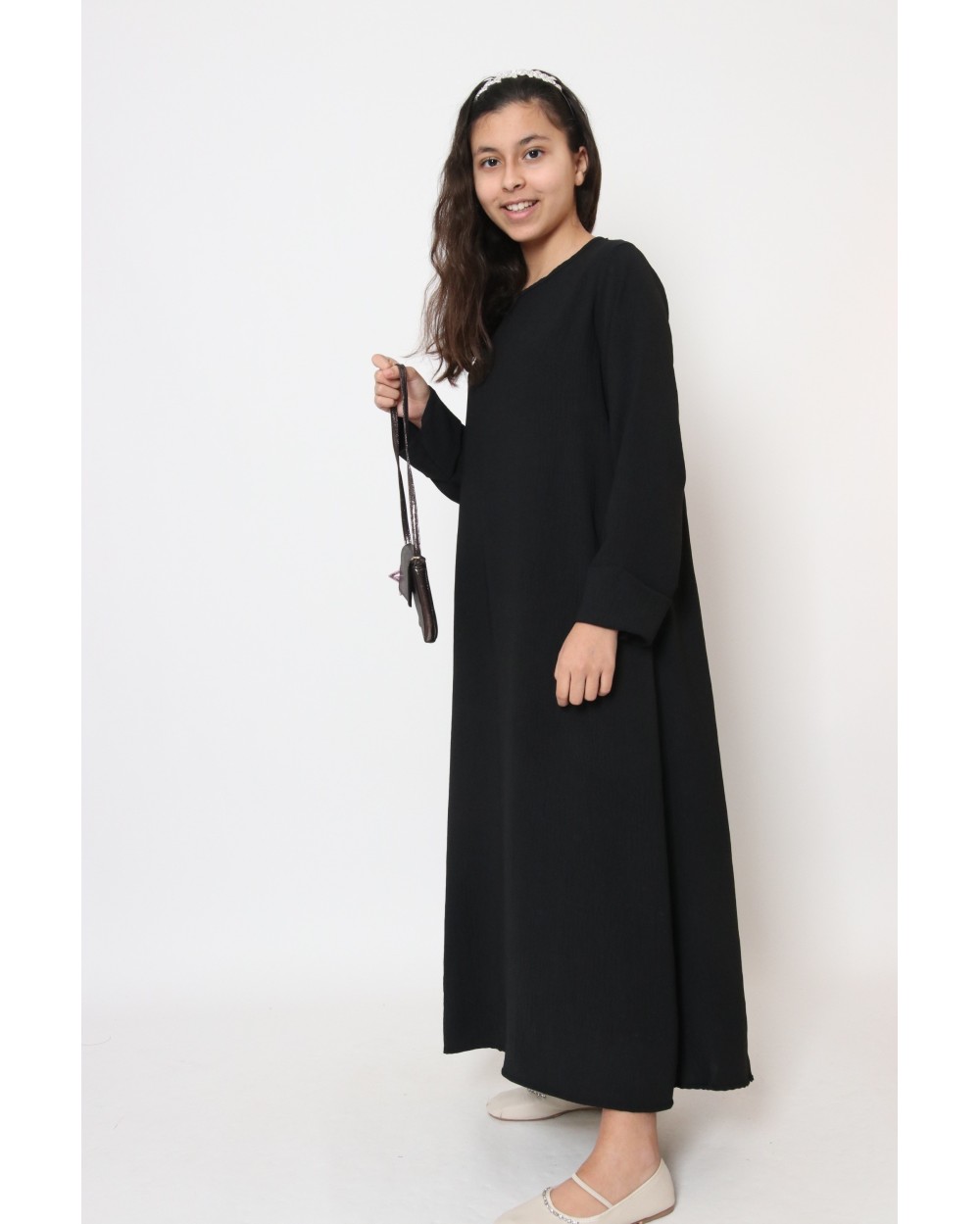 Abaya Soukayna fille jazz manche revers