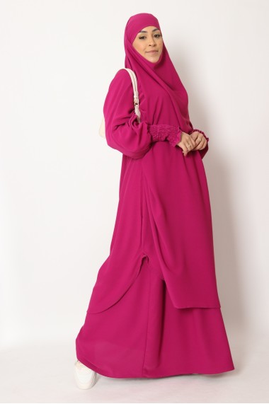 Jilbab with tuxedo sleeves