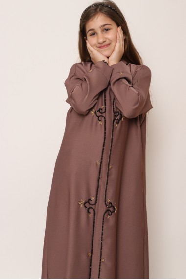 Abaya perlée enfant Dubaï