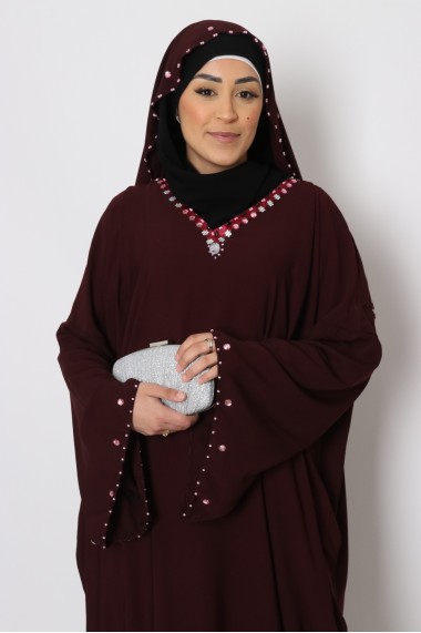 Saudi abaya farasha beaded
