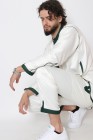 Jabador Moroccan man White / Bottle green
