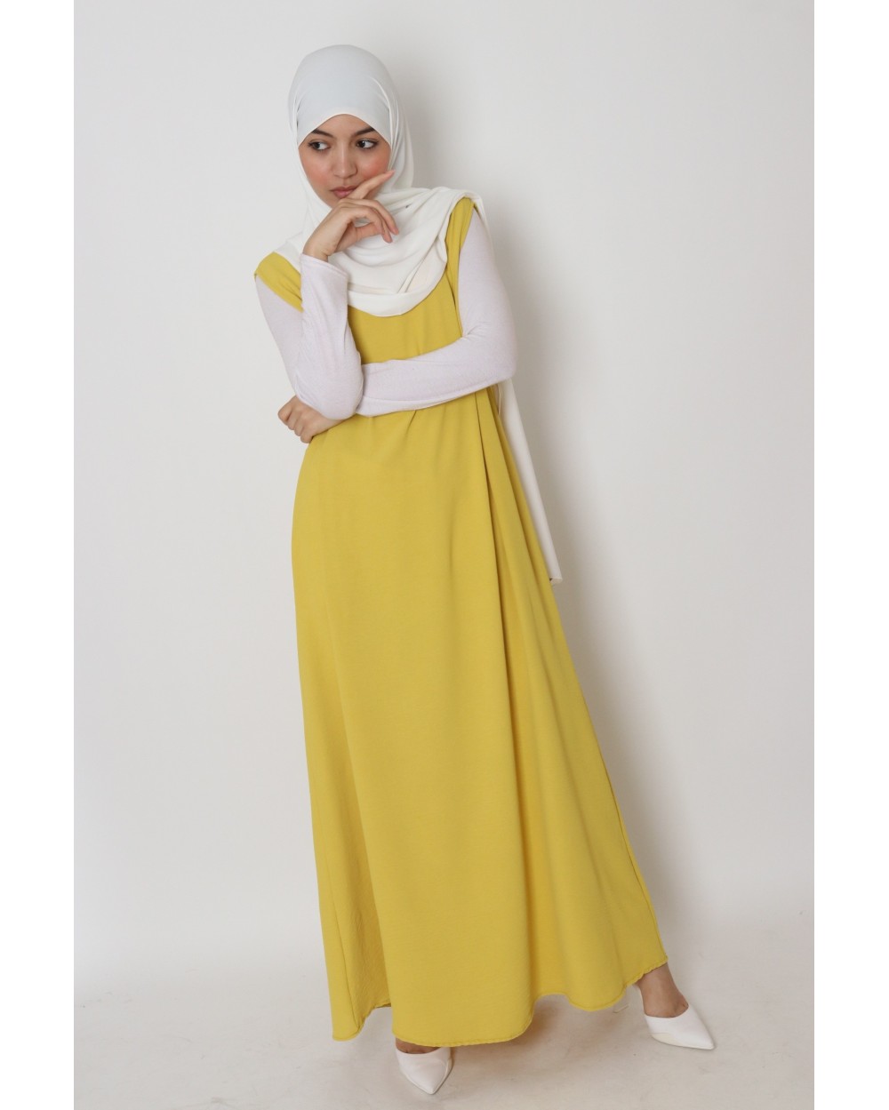 Sous-robe longue sans manche