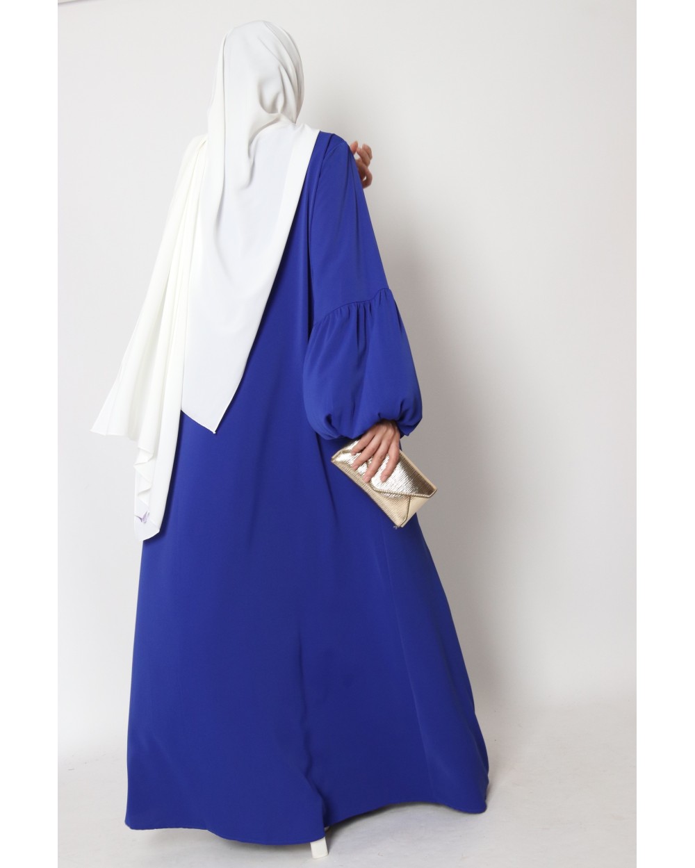 Abaya Marwa broderie dorée plastron Oumi