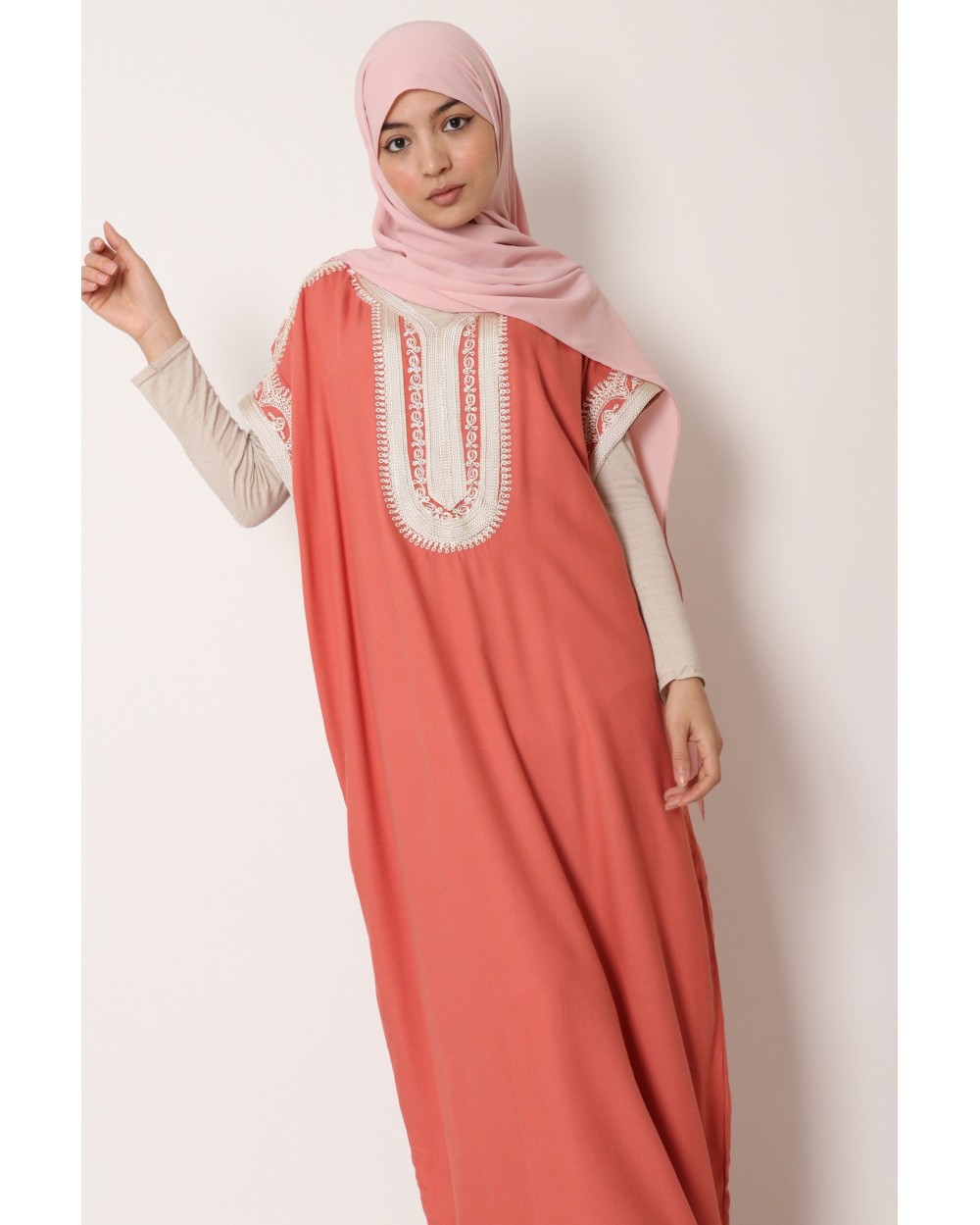 Robe de maison Shanna brodée