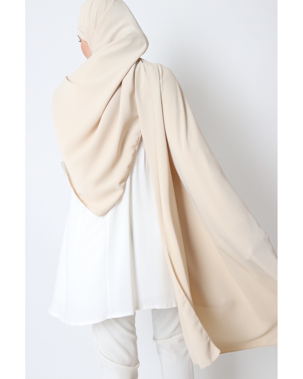 Hijab à nouer en soie de médine