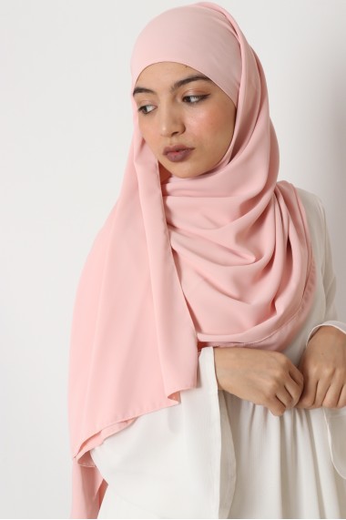 Hijab à nouer en soie de médine