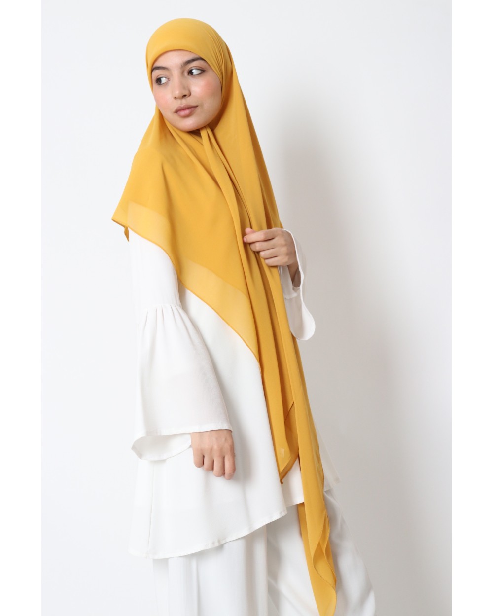 Hijab mousseline carré Nissa 150cm