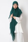 Hijab mousseline carré Nissa 150cm