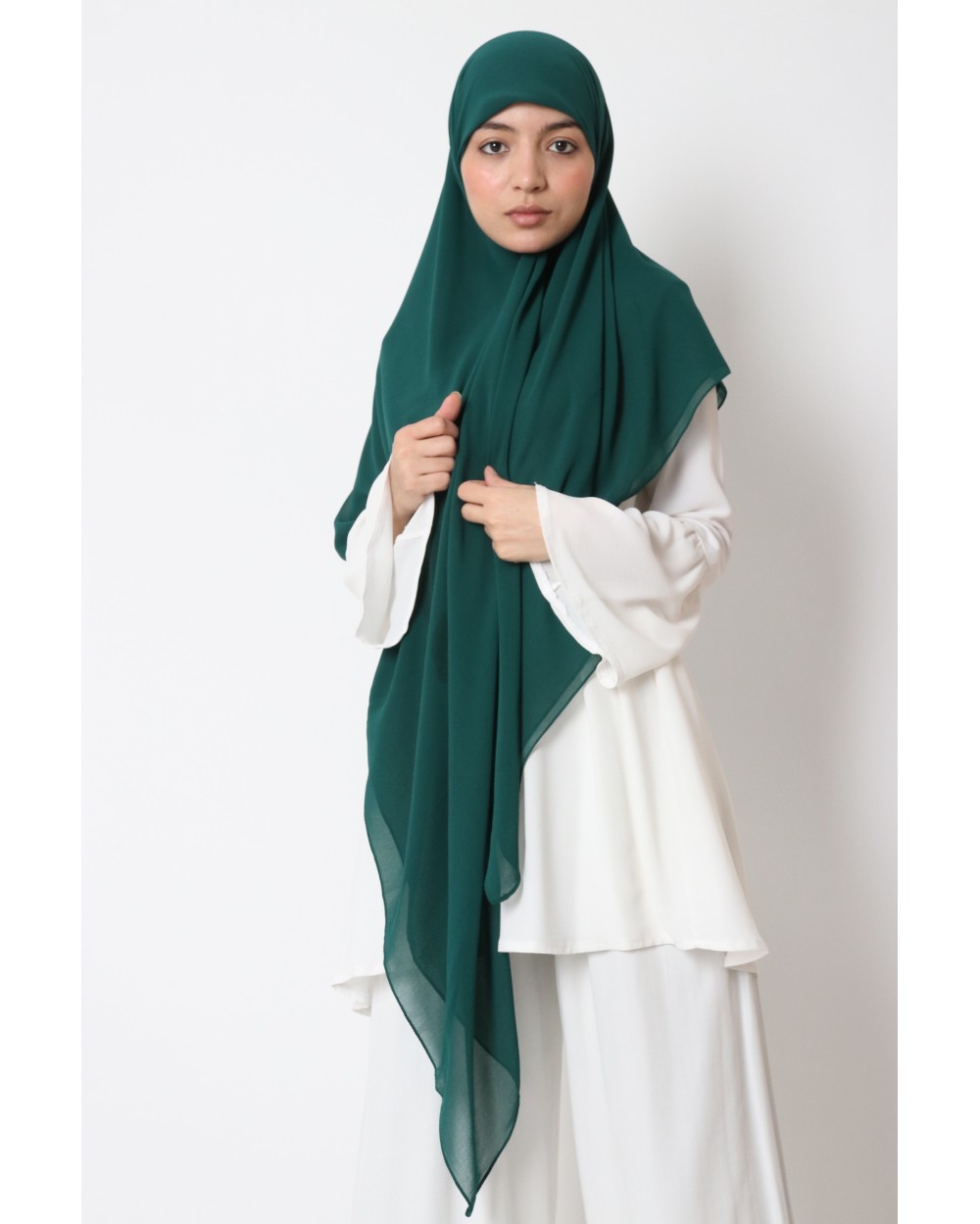 Hijab mousseline carré Nissa 150cm