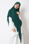 Hijab mousseline carré Nissa 150cm