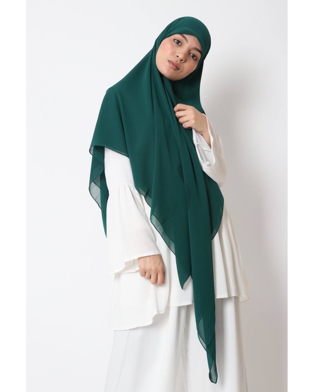 Hijab mousseline carré Nissa 150cm