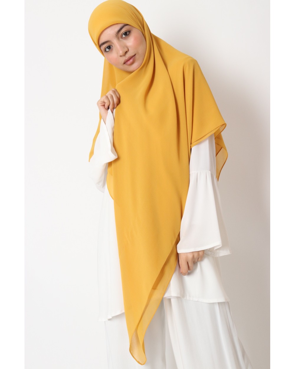 Hijab mousseline carré Nissa 150cm