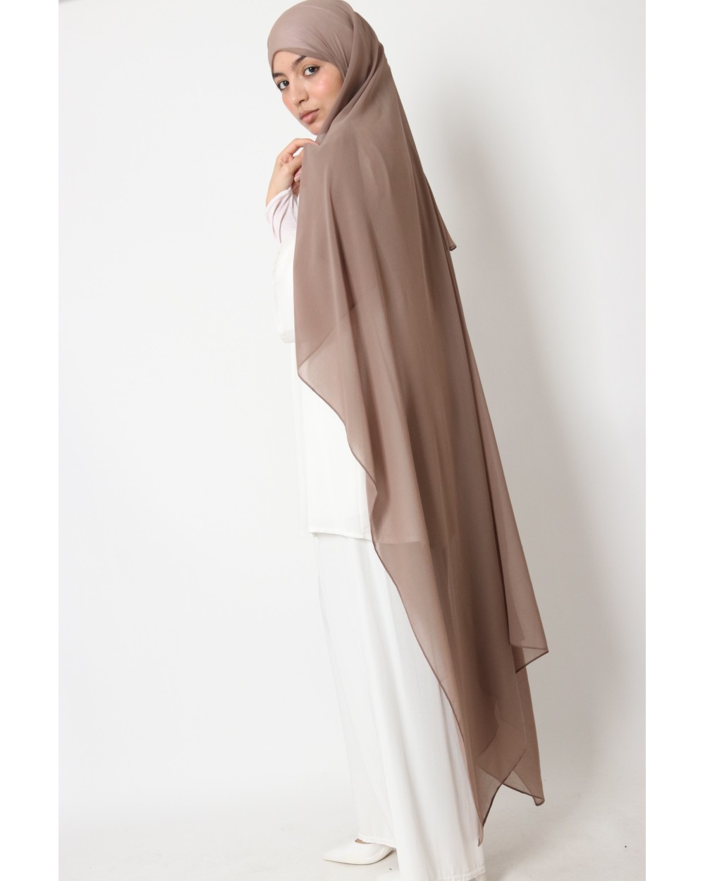 Nissa square chiffon hijab 150cm