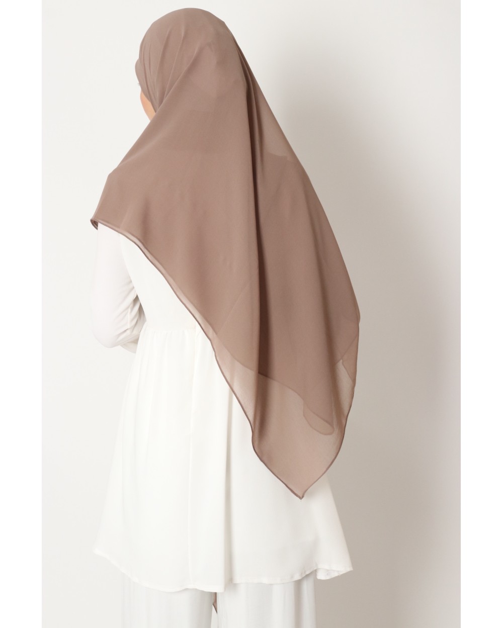 Hijab mousseline carré Nissa 150cm