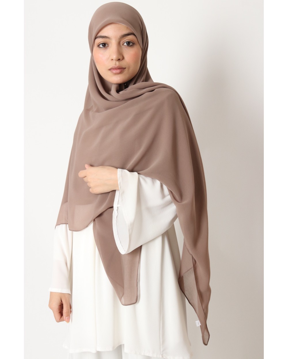 Hijab mousseline carré Nissa 150cm
