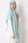 Hijab mousseline carré Nissa 150cm