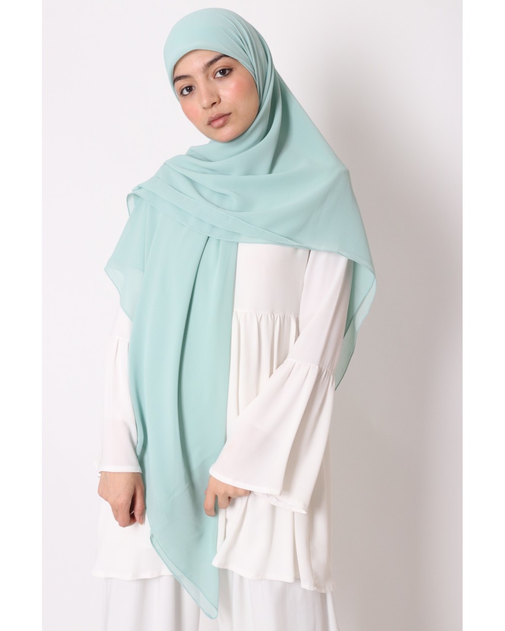 Nissa square chiffon hijab 150cm