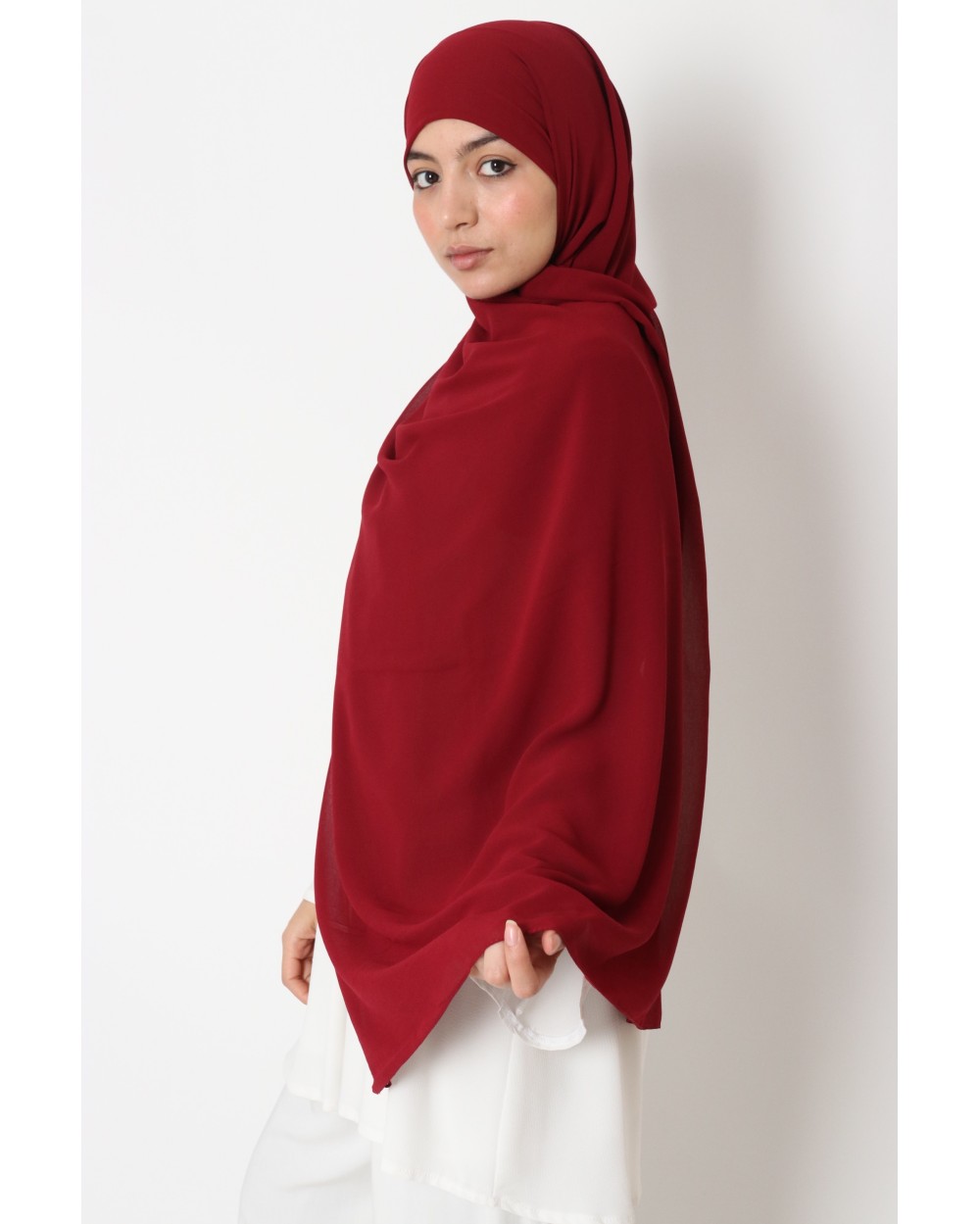 Nissa square chiffon hijab 150cm