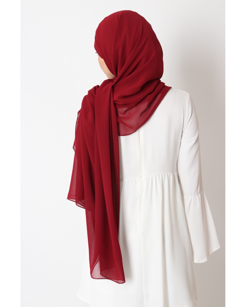 Nissa square chiffon hijab 150cm