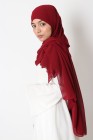 Nissa square chiffon hijab 150cm
