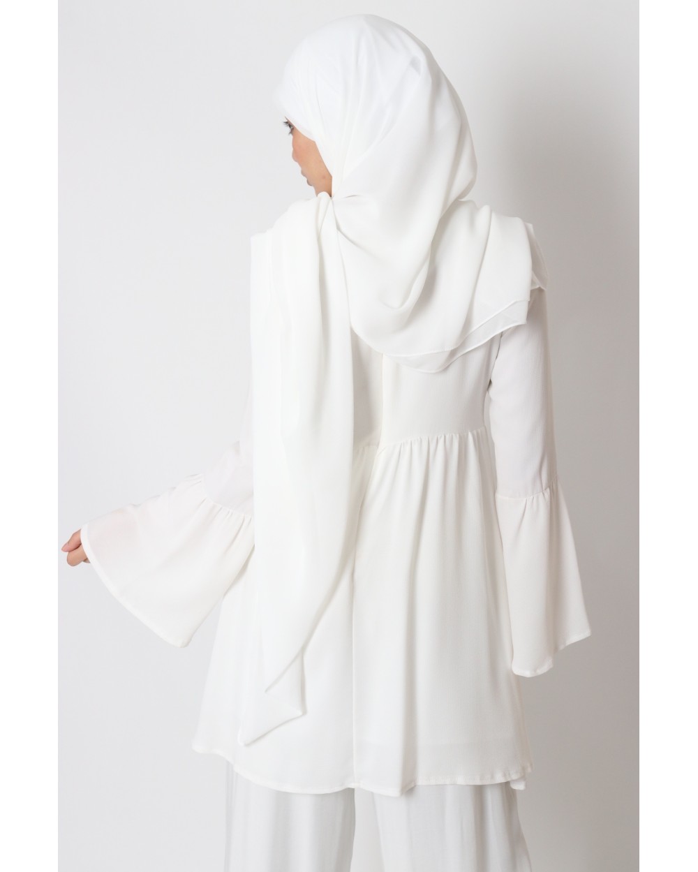 Hijab mousseline carré Nissa 150cm