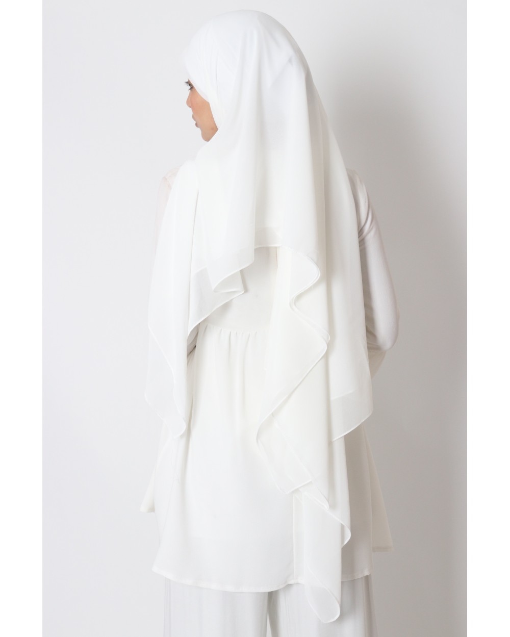Nissa square chiffon hijab 150cm