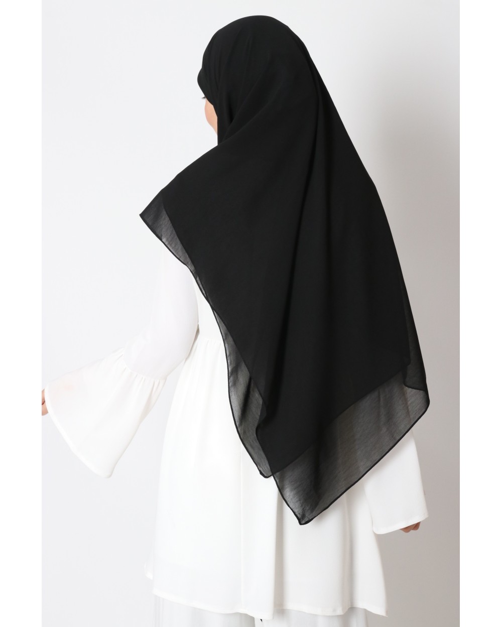 Nissa square chiffon hijab 150cm