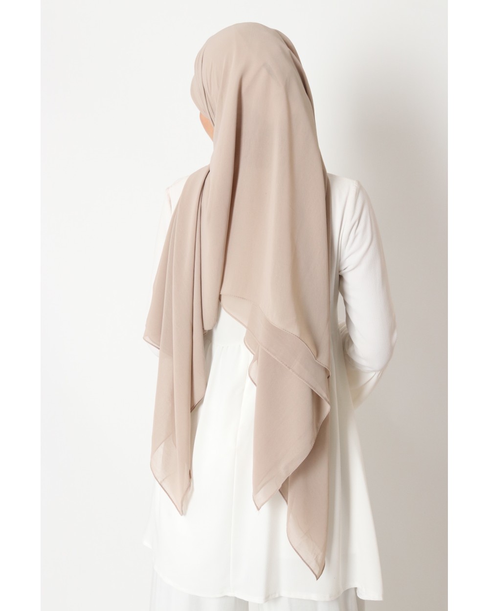 Hijab mousseline carré Nissa 150cm