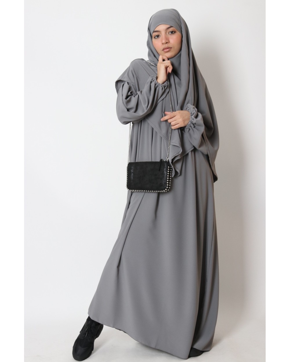Abaya and Khimar Narymel set