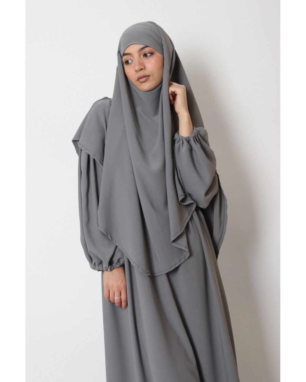 Abaya and Khimar Narymel set