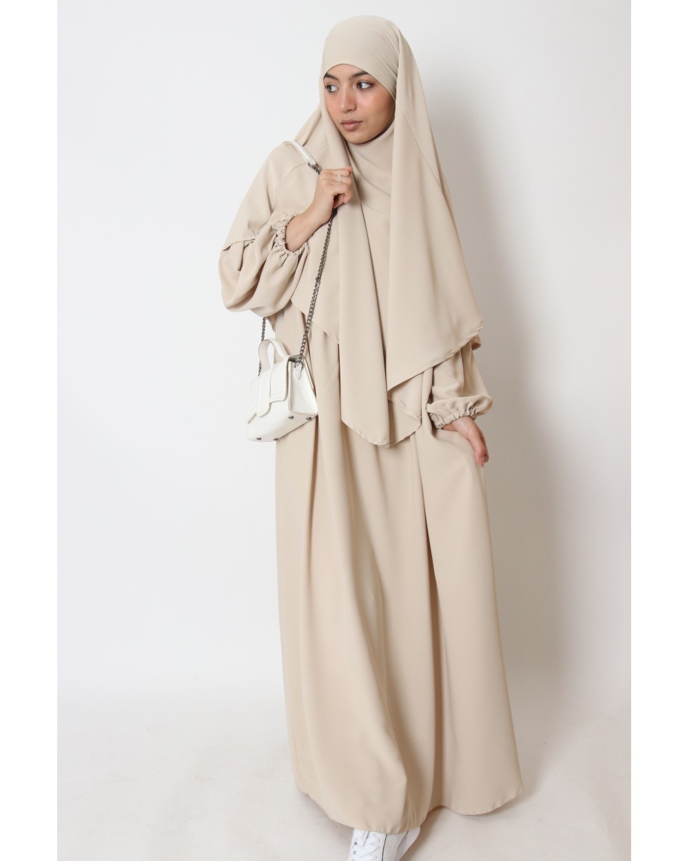 Abaya and Khimar Narymel set