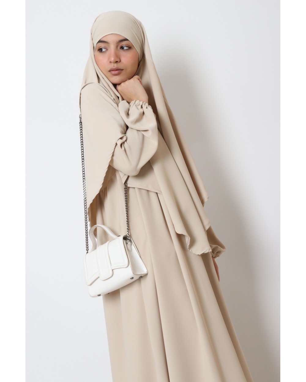 Abaya and Khimar Narymel set