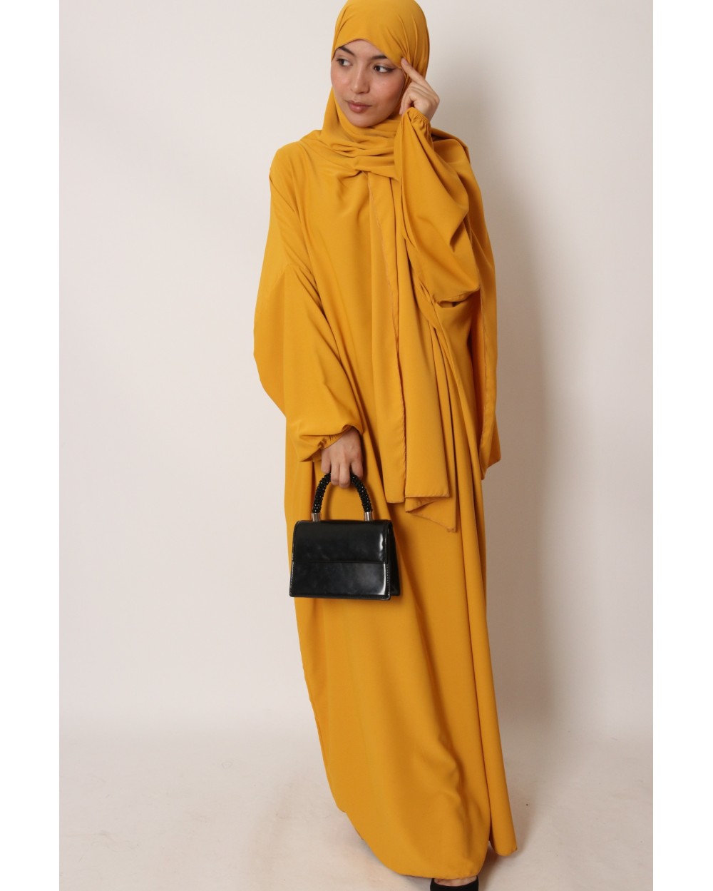 Abaya hijab integrated medina silk