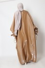 Satin oversized kimono with bow