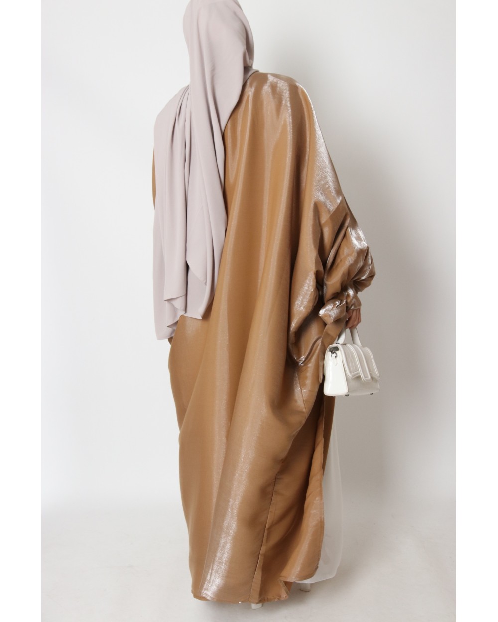 Kimono oversize Satin avec noeud