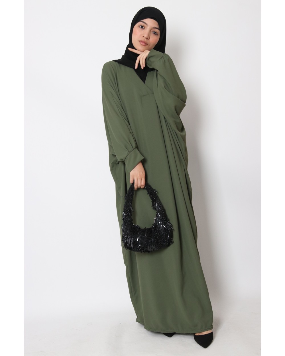 Pink Butterfly Abaya